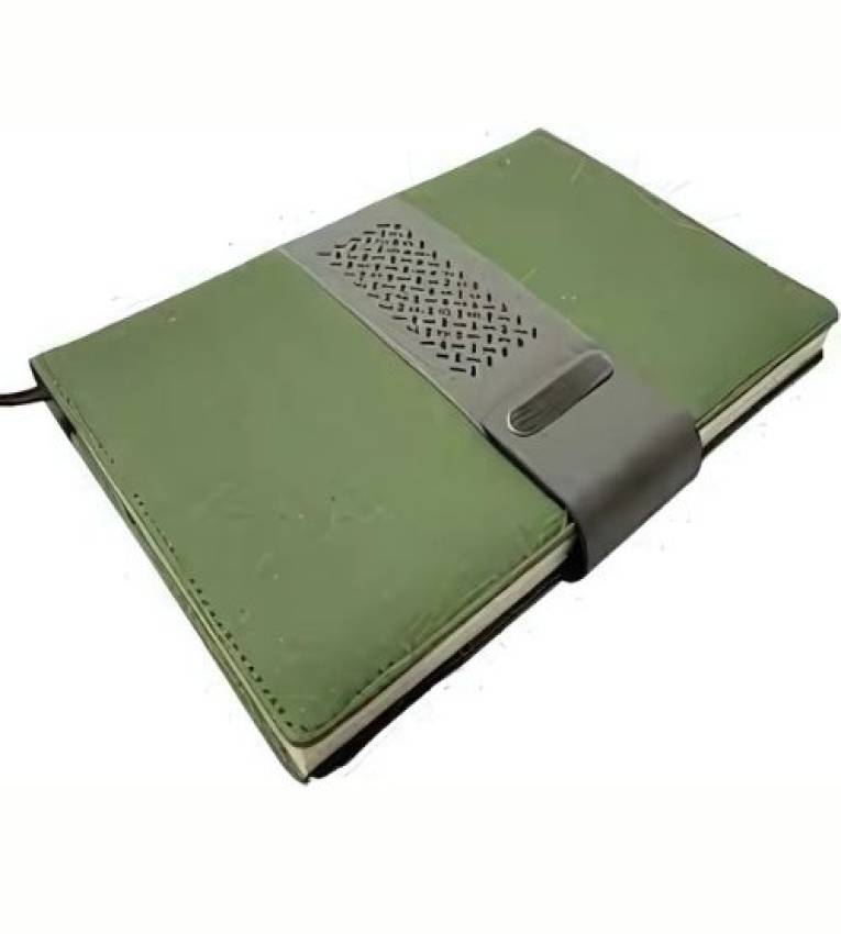 Coffret cadeau élégant Carnet en cuir vert avec stylo raffiné et recharge d’encre Vert